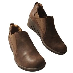 Eurosoft by Sofft Women's Size 8.5M Brown Comfort Wedge‎ Shoes Slip-On